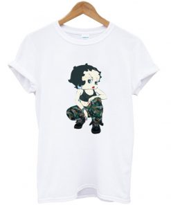 betty boop soldier t-shirt