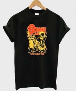 david bowie 1972 world tour t-shirt