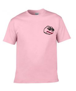 feelz bad face pink tshirt