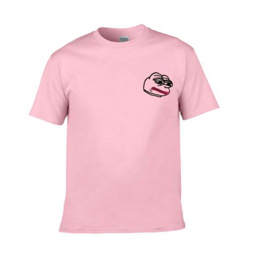 feelz bad face pink tshirt