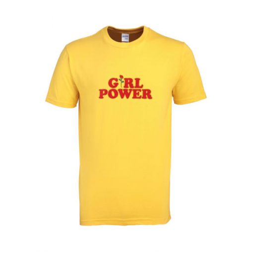 girl power yellow tshirt