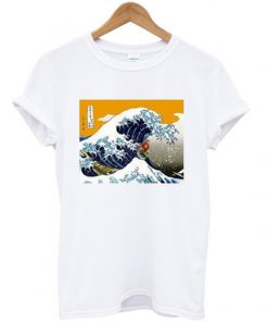 great wave off kanagawa parody t-shirt