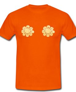 sun flower orange tshirt