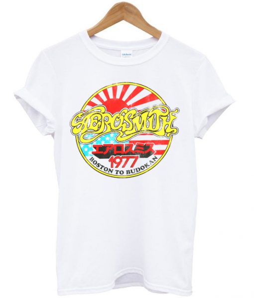 aerosmith boston to budokan 1977 tshirt