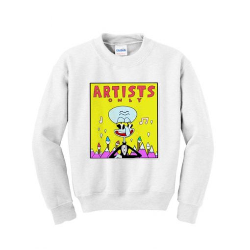 artists only squidward sweatshirt