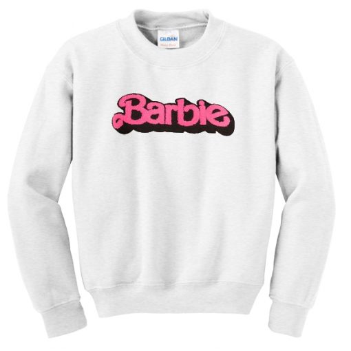 barbie font sweatshirt