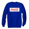 coca cola blue sweatshirt