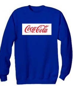 coca cola blue sweatshirt