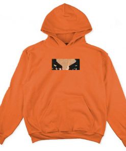 eyes orange color hoodie