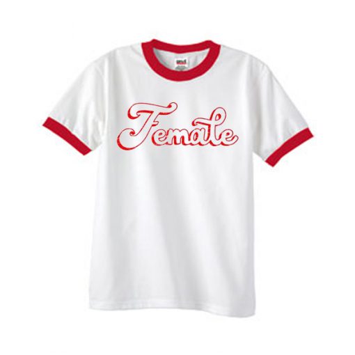 female ringer tshirt