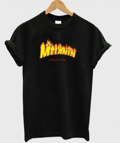 melanin poppin t-shirt