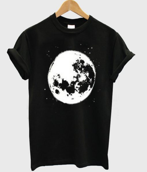 moon in space t-shirt