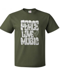 peace love music tshirt
