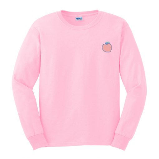 peach sweatshirt