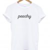 peachy font t-shirt