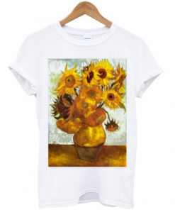 van gogh sun flower t-shirt