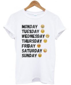 Emoji Days Of The Week Tshirt