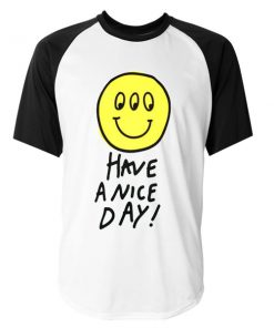 Lazy Oaf Have a Nice Day Raglan Tshirt