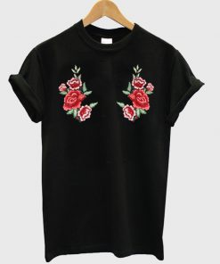 black floral tshirt