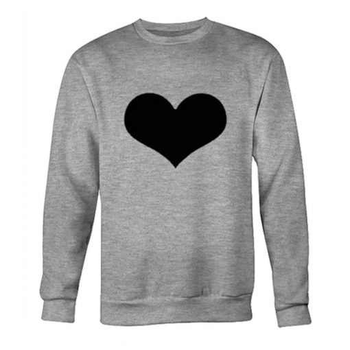 black heart sweatshirt