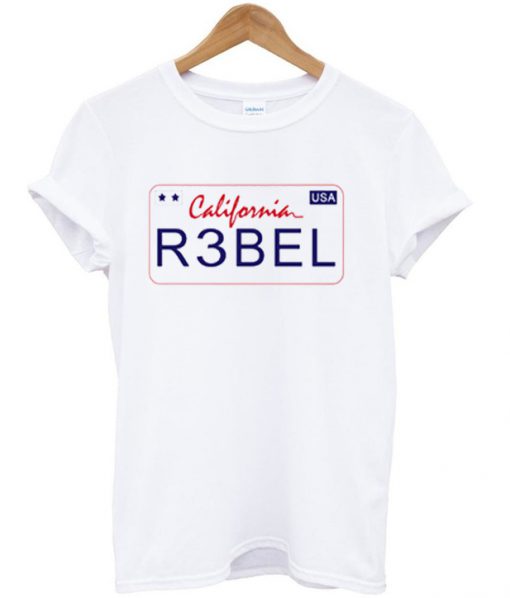 californa rebel USA t-shirt