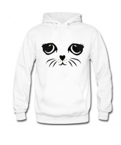 cat face hoodie