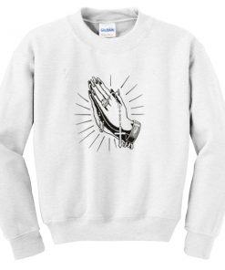 dear god illustration sweatshirt