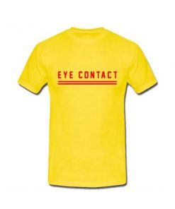 eye contact yellow tshirt