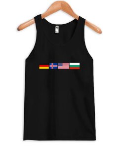 germany iceland america bulgaria flag tank top