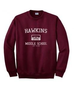 hawkins middle school sweatshirt