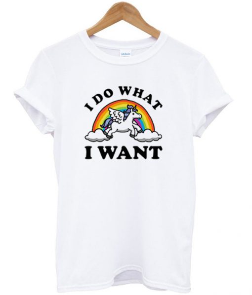 i do what i want unicorn t-shirt