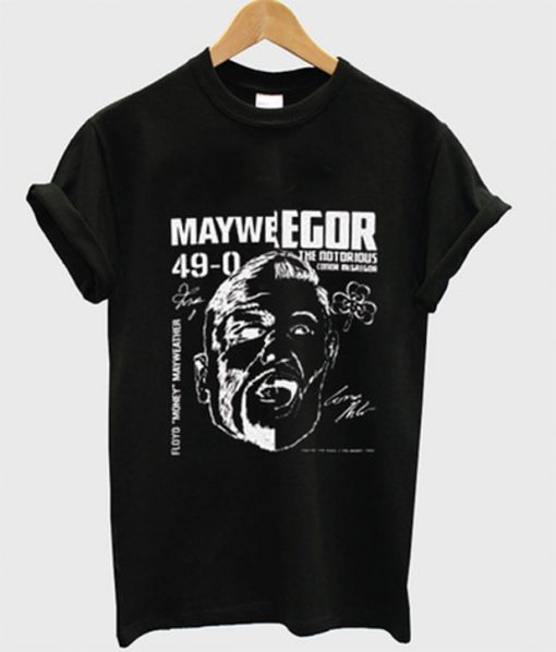 mayweather mcgregor t-shirt