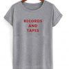 records and tapes t-shirt