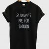 saturdays are for saquon t-shirt