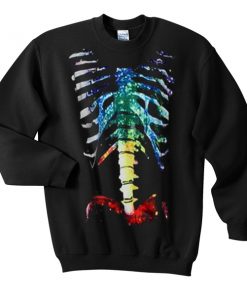 Bones Pattern Print Sweatshirt