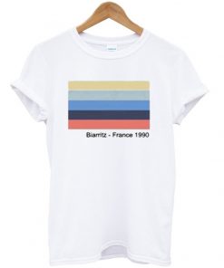 biarritz france 1990 t-shirt