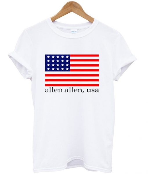 flag allen usa t-shirt