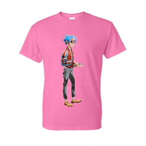 gorillaz pink tshirt