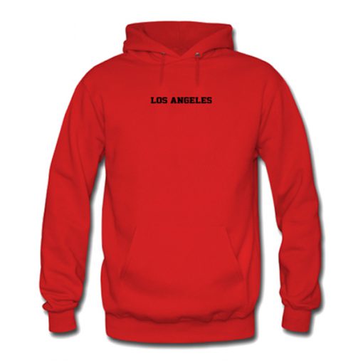 los angeles red hoodie