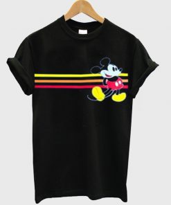 mickey mouse stripe t-shirt