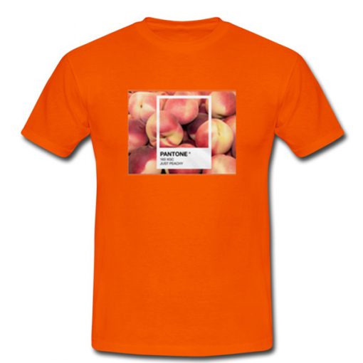 pantone jsut peachy tshirt