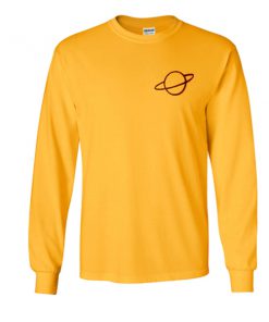 planet yellow sweatshirt