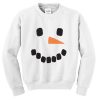 snowman face sweatshirt