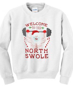 welcome to the north swole sweatshirt