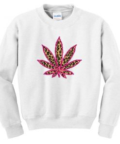 cannabis marijuana leaf sweatshirt