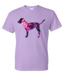 dog flower tshirt