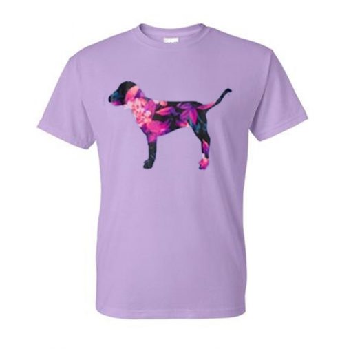 dog flower tshirt