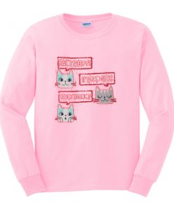 feeline sleepy it's paw sible sweatshirt