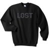lost font sweatshirt