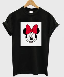 minnie mouse face t-shirt
